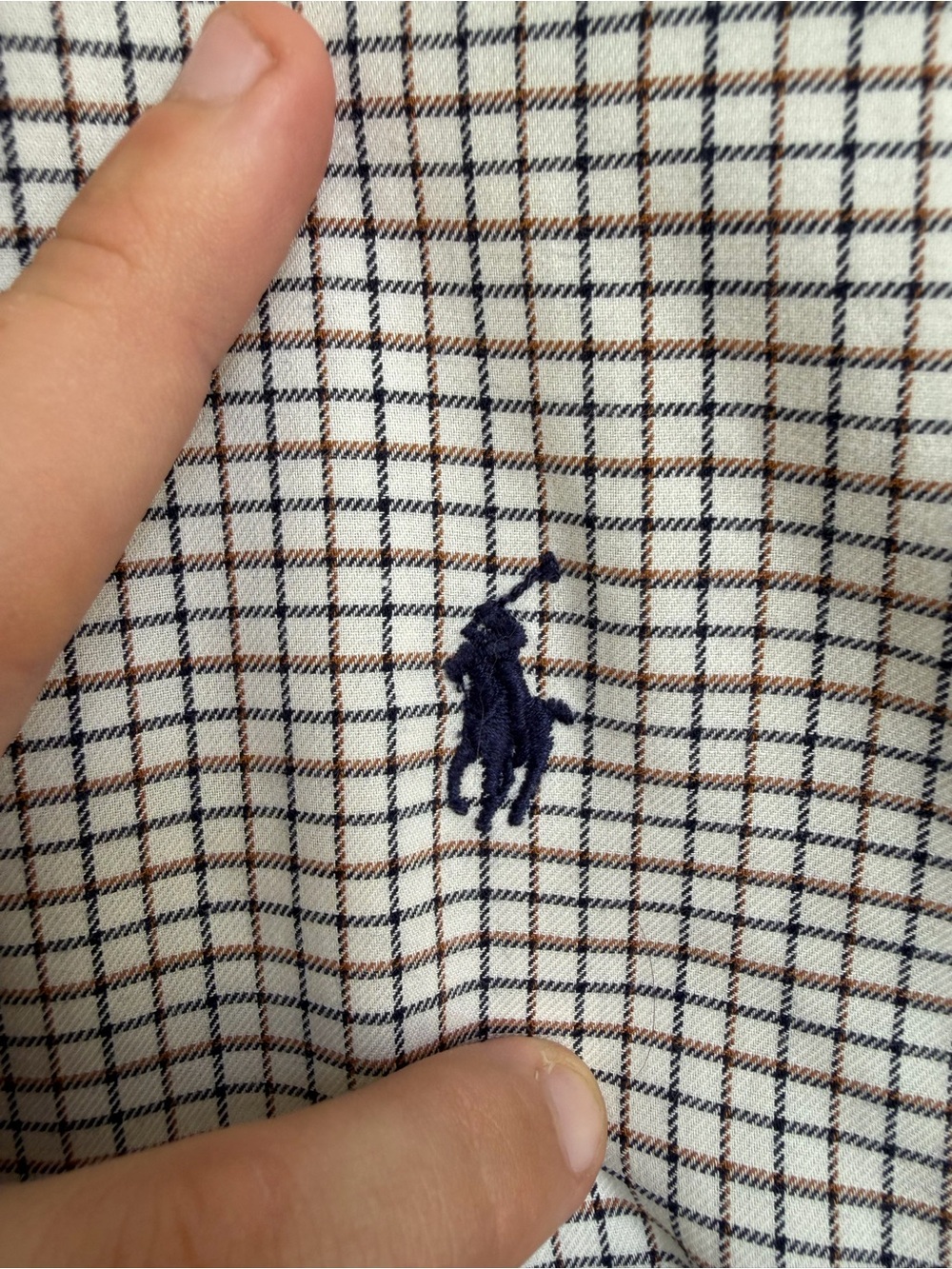 Polo Ralph Lauren Ellington Button Down Shirt Mens Large Checkered 100% Cotton - Picture 4 of 8